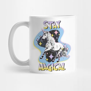 Retro Stay Magical Unicorn Mug